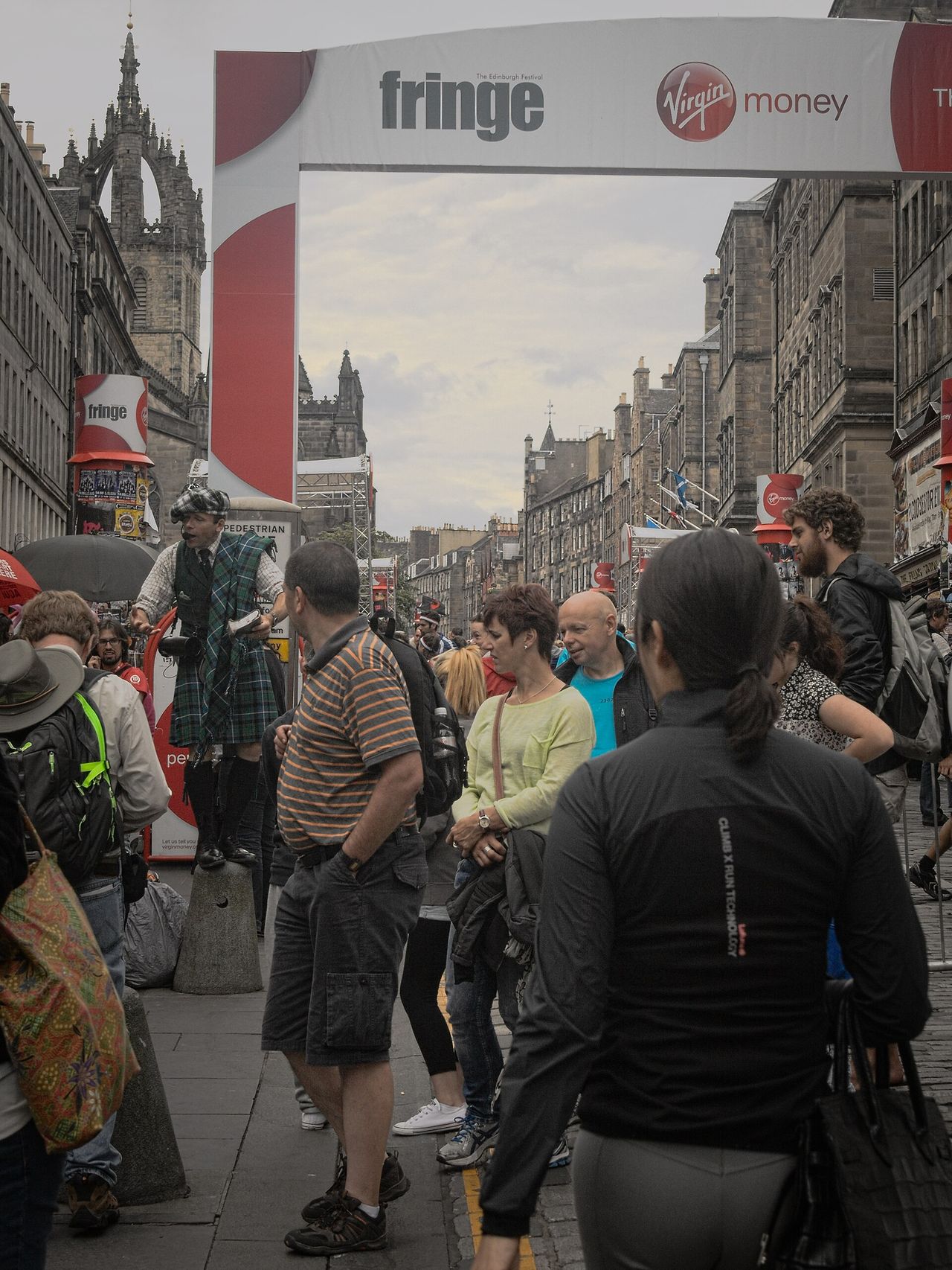 Edinburgh Festival Fringe Royal Mile performers street festival Scotland